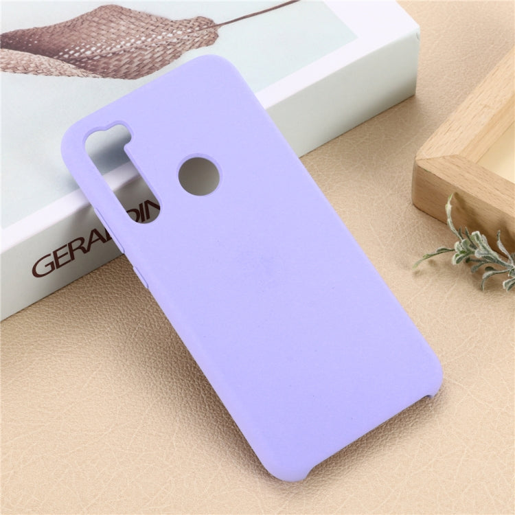 For Xiaomi Redmi Note 8 Solid Color Liquid Silicone Shockproof Coverage Protective Case