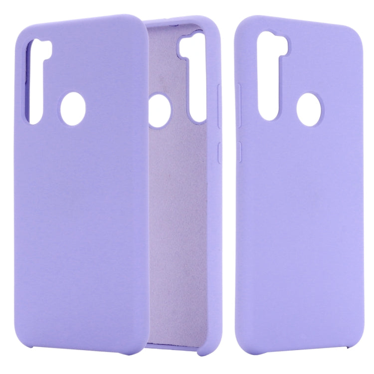 For Xiaomi Redmi Note 8 Solid Color Liquid Silicone Shockproof Coverage Protective Case