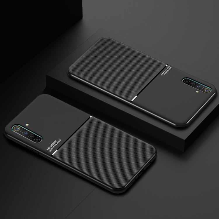 For OPPO K5 Classic Tilt Strip Grain Magnetic Shockproof PC + TPU Case