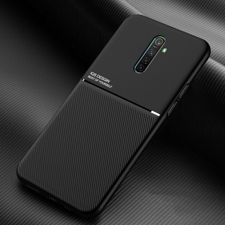 For OPPO Realme X2 Pro Classic Tilt Strip Grain Magnetic Shockproof PC + TPU Case