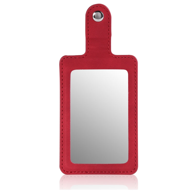 For iPhone 12 Pro Max Shockproof Protective Case with Mirror & Card Slot & Short Lanyard