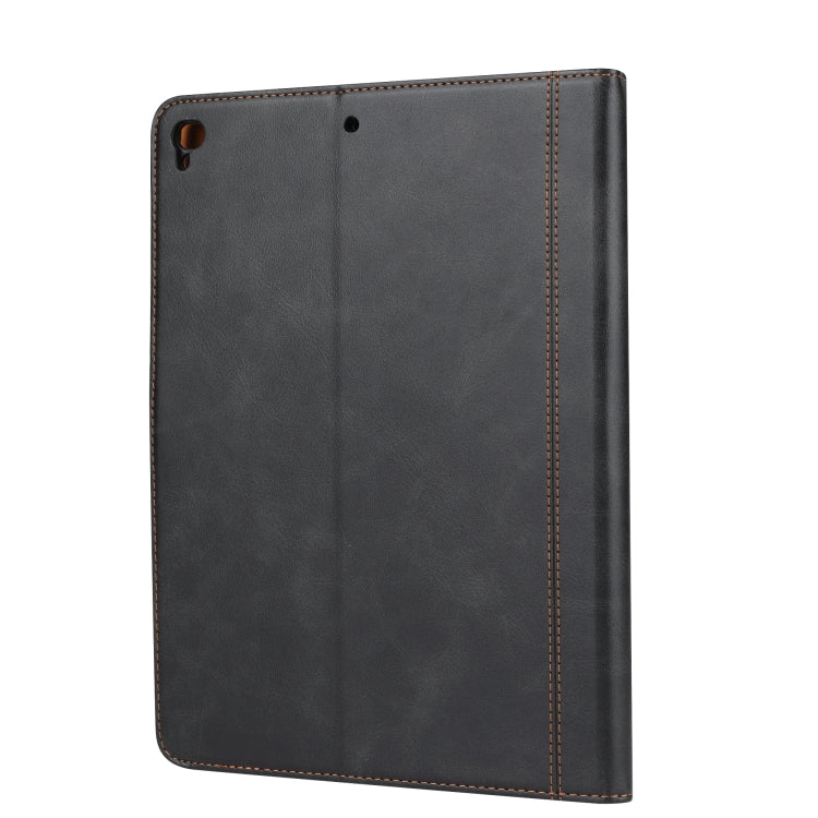 Calf Texture Double Fold Clasp Horizontal Flip Leather Case with Photo Frame & Holder & Card Slots & Wallet For iPad 9.7 (2018/2017) / Air 2