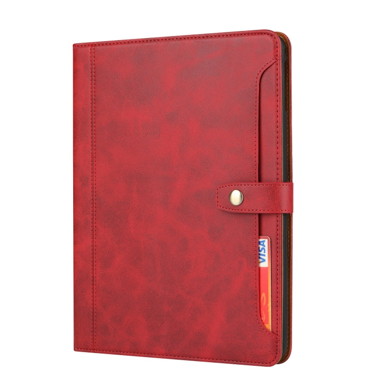 Calf Texture Double Fold Clasp Horizontal Flip Leather Case with Photo Frame & Holder & Card Slots & Wallet For iPad 9.7 (2018/2017) / Air 2