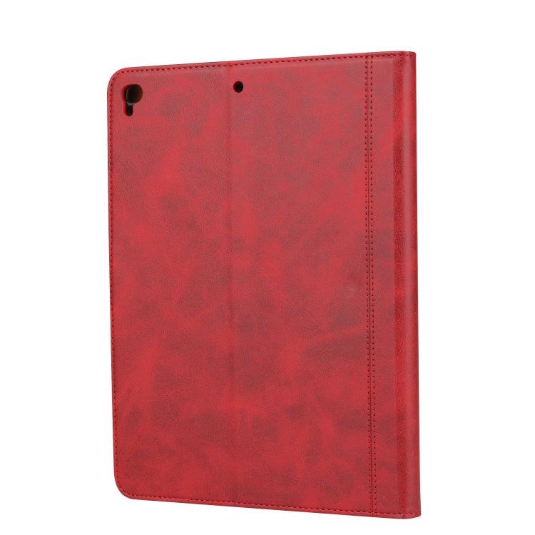 Calf Texture Double Fold Clasp Horizontal Flip Leather Case with Photo Frame & Holder & Card Slots & Wallet For iPad 9.7 (2018/2017) / Air 2