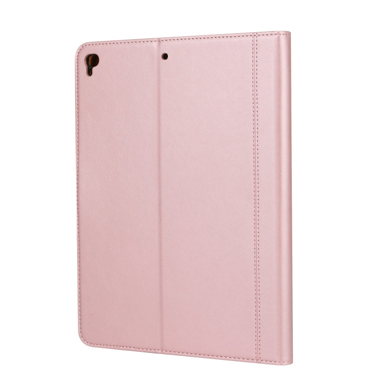 Calf Texture Double Fold Clasp Horizontal Flip Leather Case with Photo Frame & Holder & Card Slots & Wallet For iPad 9.7 (2018/2017) / Air 2