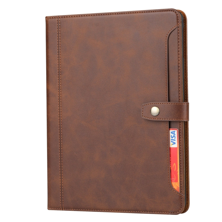 Calf Texture Double Fold Clasp Horizontal Flip Leather Case with Photo Frame & Holder & Card Slots & Wallet For iPad 9.7 (2018/2017) / Air 2
