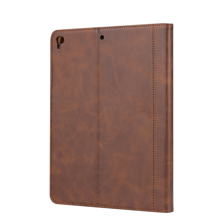 Calf Texture Double Fold Clasp Horizontal Flip Leather Case with Photo Frame & Holder & Card Slots & Wallet For iPad 9.7 (2018/2017) / Air 2