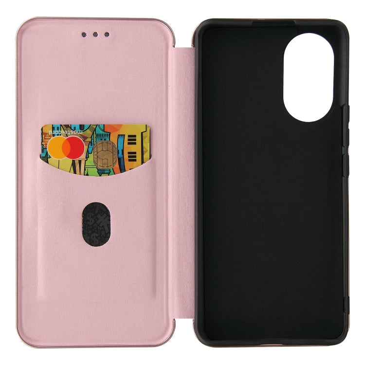 For Huawei nova 8 5G Carbon Fiber Texture Horizontal Flip TPU + PC + PU Leather Case with Card Slot