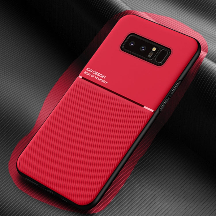 For Samsung Galaxy Note8 Classic Tilt Strip Grain Magnetic Shockproof PC + TPU Case