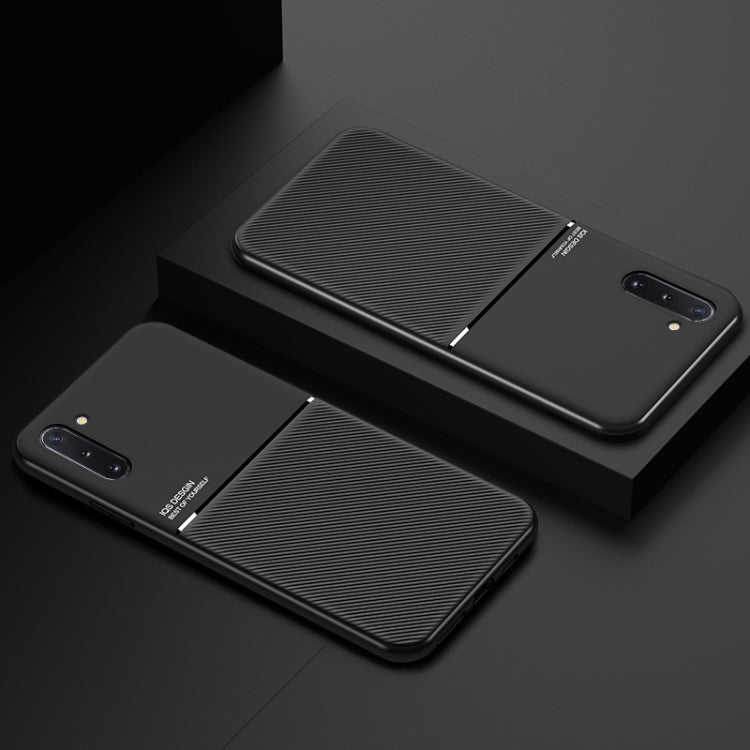 For Samsung Galaxy Note8 Classic Tilt Strip Grain Magnetic Shockproof PC + TPU Case