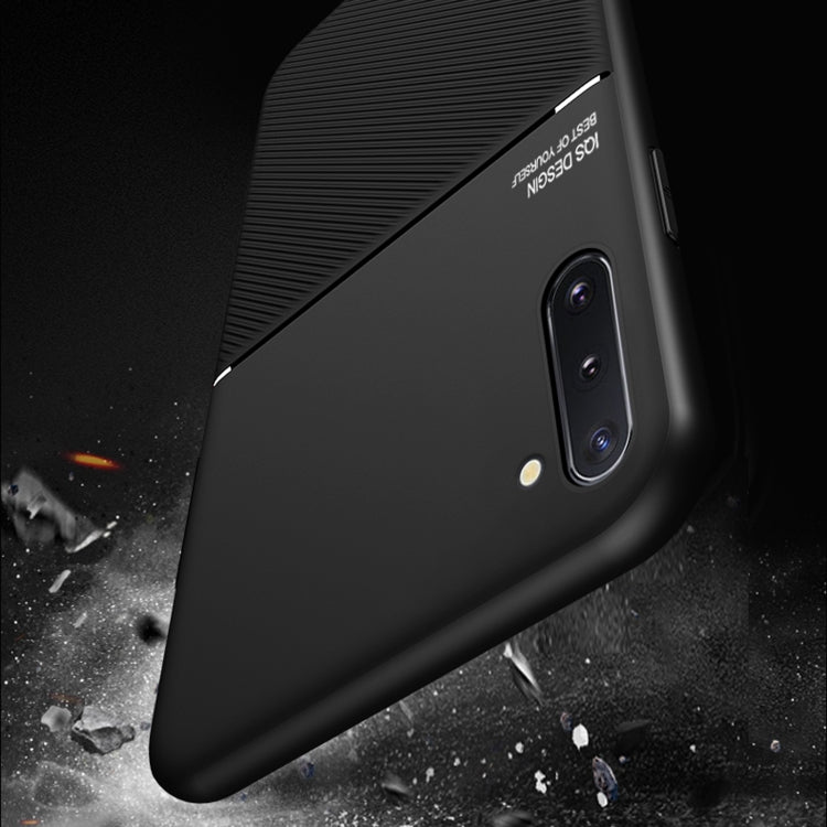 For Samsung Galaxy Note8 Classic Tilt Strip Grain Magnetic Shockproof PC + TPU Case