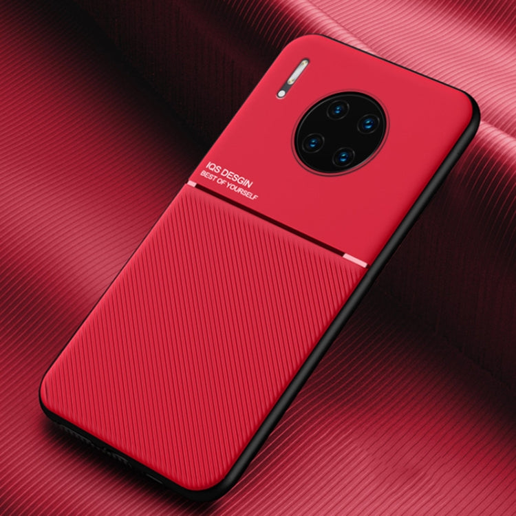 For Huawei Mate 30 Classic Tilt Strip Grain Magnetic Shockproof PC + TPU Case