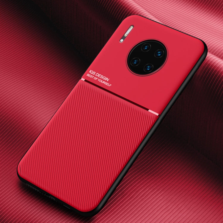 For Huawei Mate 30 Pro Classic Tilt Strip Grain Magnetic Shockproof PC + TPU Case