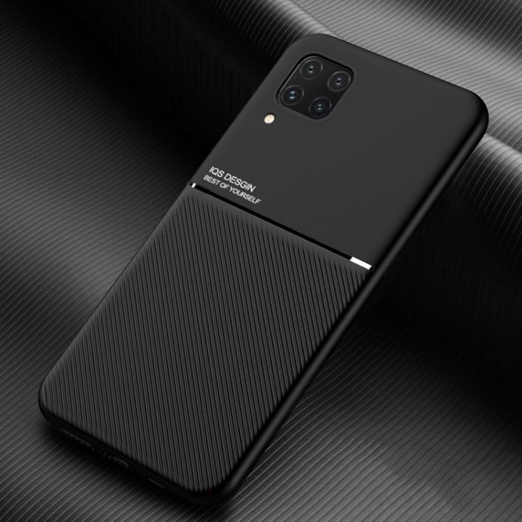For Huawei Nova 6 SE Classic Tilt Strip Grain Magnetic Shockproof PC + TPU Case