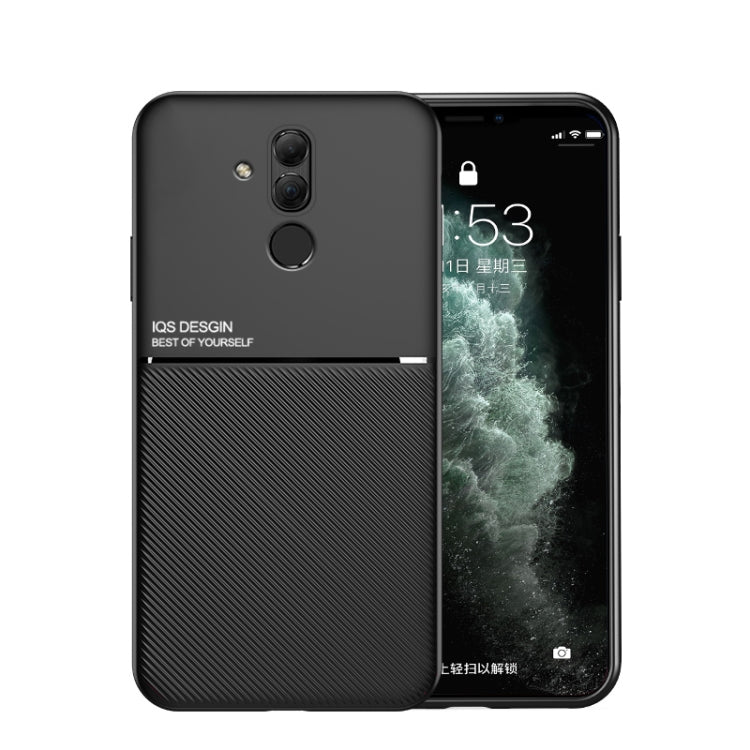 For Huawei Maimang 5 Classic Tilt Strip Grain Magnetic Shockproof PC + TPU Case