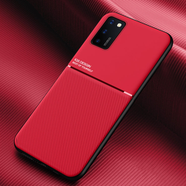 For Huawei Honor V30 Classic Tilt Strip Grain Magnetic Shockproof PC + TPU Case