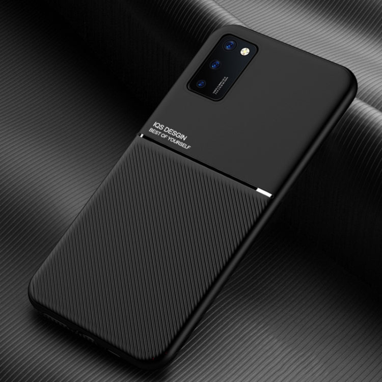 For Huawei Honor V30 Pro Classic Tilt Strip Grain Magnetic Shockproof PC + TPU Case