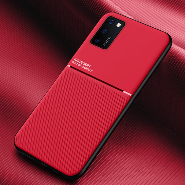 For Huawei Honor V30 Pro Classic Tilt Strip Grain Magnetic Shockproof PC + TPU Case