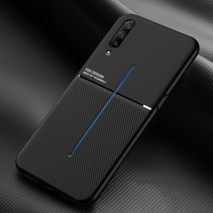 For vivo iQOO Classic Tilt Strip Grain Magnetic Shockproof PC + TPU Case