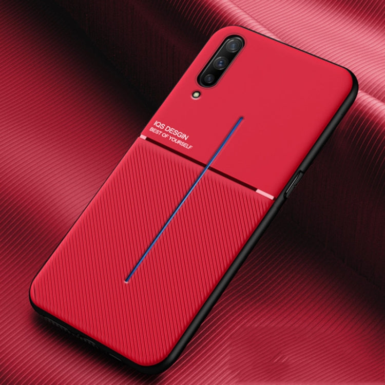 For vivo iQOO Classic Tilt Strip Grain Magnetic Shockproof PC + TPU Case