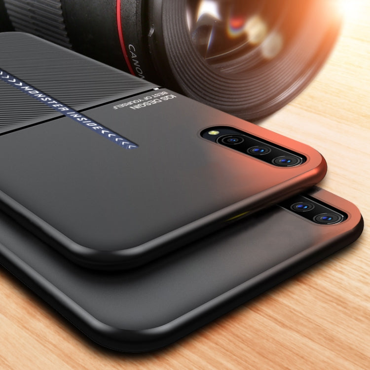 For vivo iQOO Classic Tilt Strip Grain Magnetic Shockproof PC + TPU Case