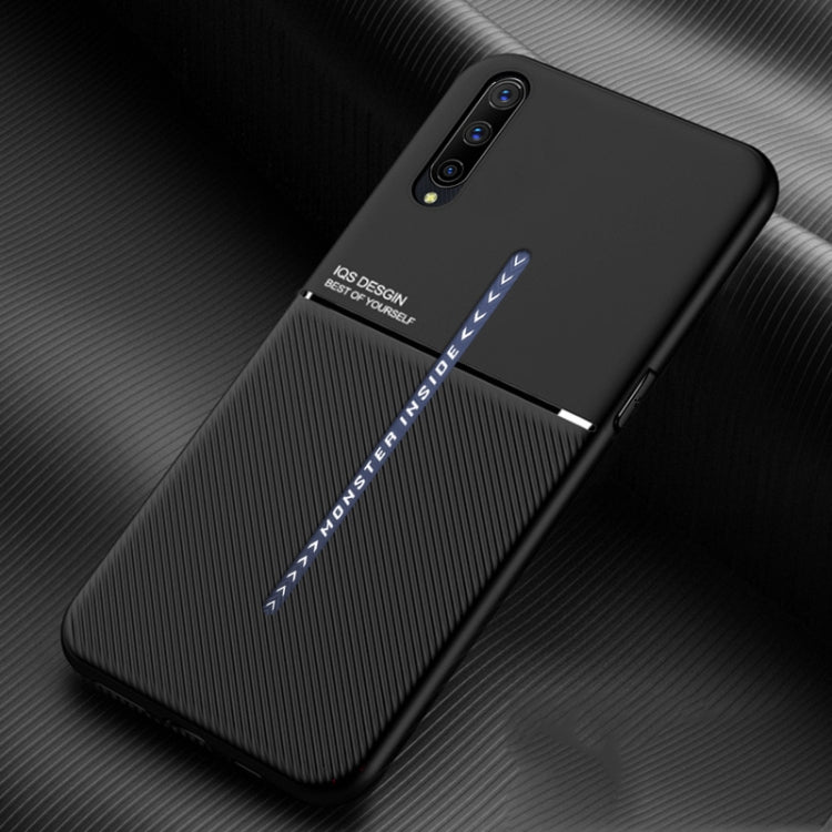 For vivo iQOO Pro Classic Tilt Strip Grain Magnetic Shockproof PC + TPU Case