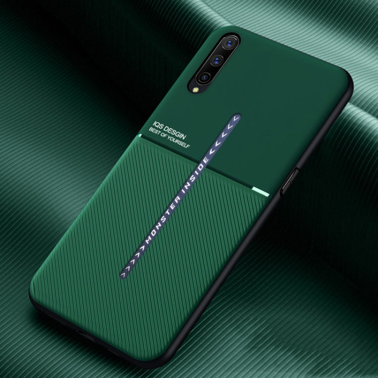 For vivo iQOO Pro Classic Tilt Strip Grain Magnetic Shockproof PC + TPU Case