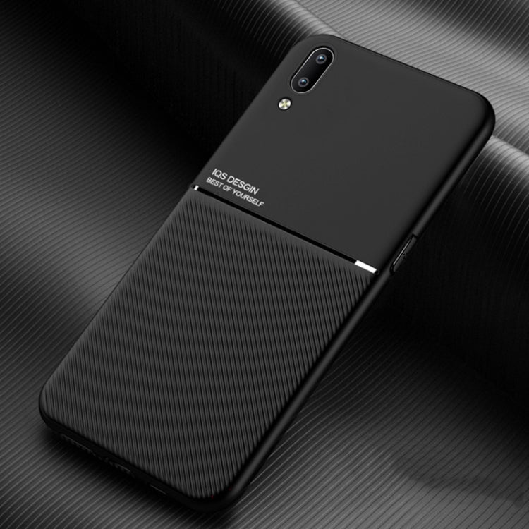 For vivo X23 Symphony Version Classic Tilt Strip Grain Magnetic Shockproof PC + TPU Case