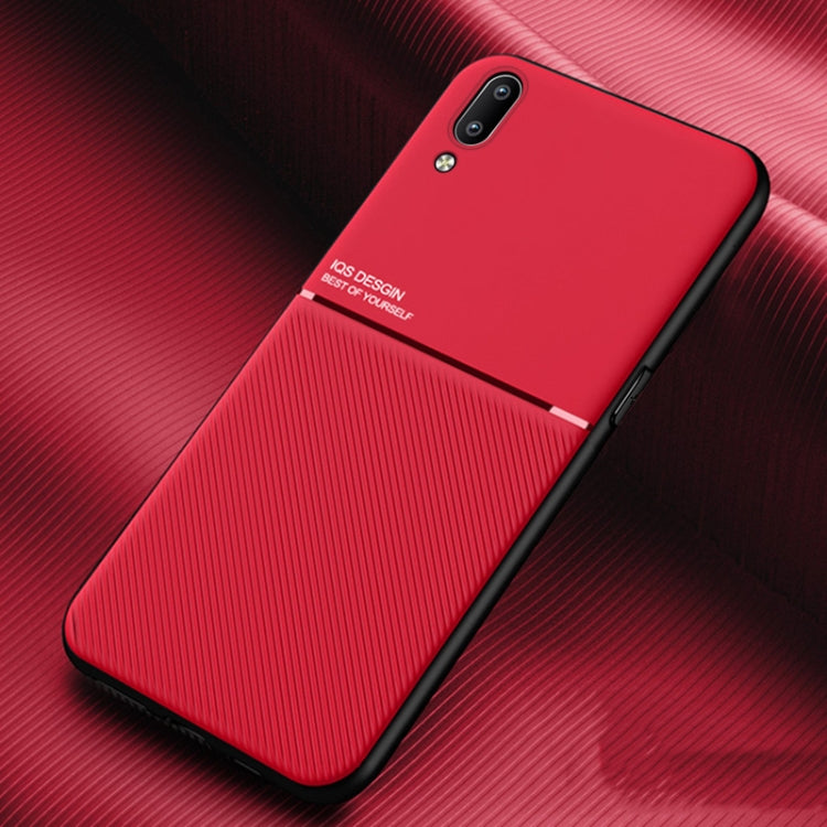 For vivo X23 Symphony Version Classic Tilt Strip Grain Magnetic Shockproof PC + TPU Case