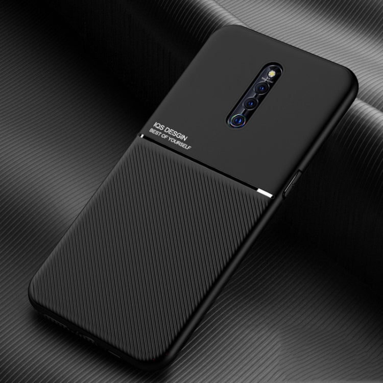 For vivo X27 Pro Classic Tilt Strip Grain Magnetic Shockproof PC + TPU Case