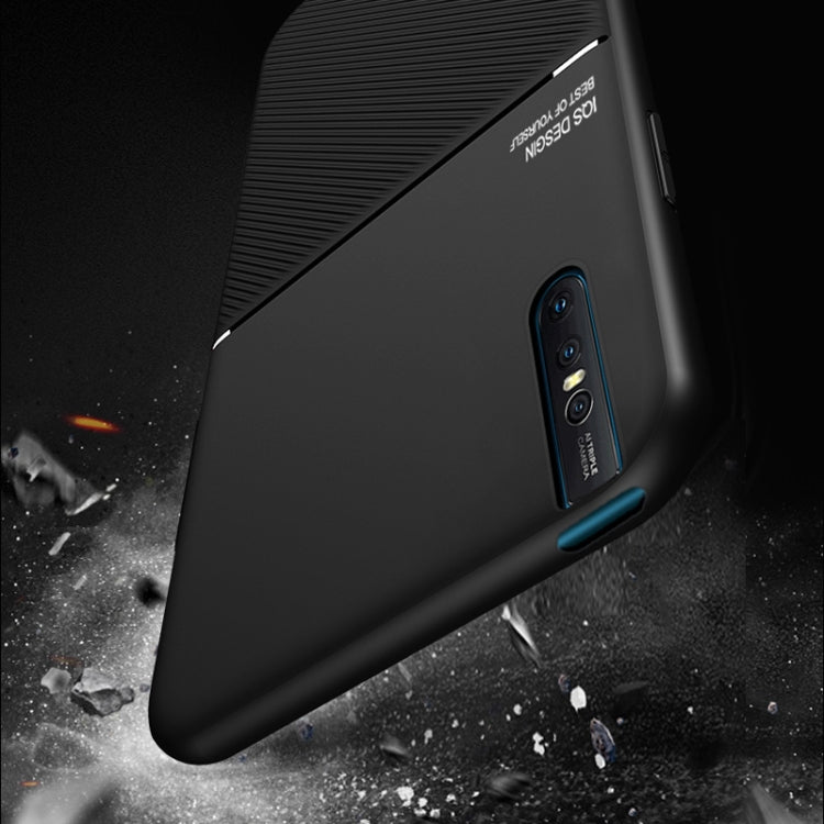 For vivo X27 Pro Classic Tilt Strip Grain Magnetic Shockproof PC + TPU Case