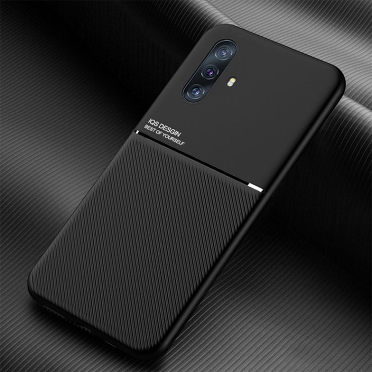For vivo X30 Classic Tilt Strip Grain Magnetic Shockproof PC + TPU Case