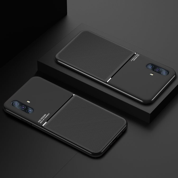 For vivo X30 Pro Classic Tilt Strip Grain Magnetic Shockproof PC + TPU Case