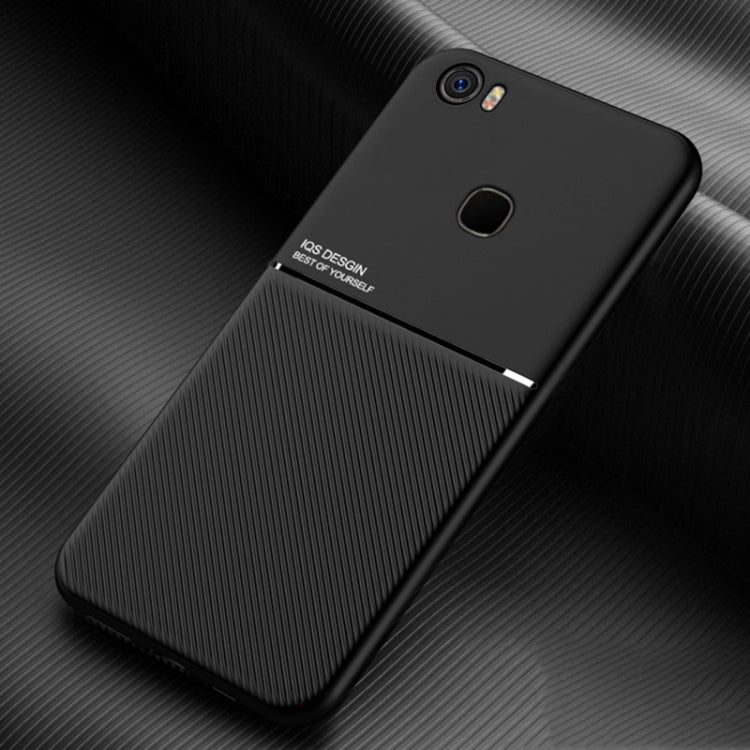 For vivo Xplay5 Classic Tilt Strip Grain Magnetic Shockproof PC + TPU Case