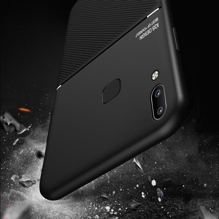 For vivo Z3i Classic Tilt Strip Grain Magnetic Shockproof PC + TPU Case