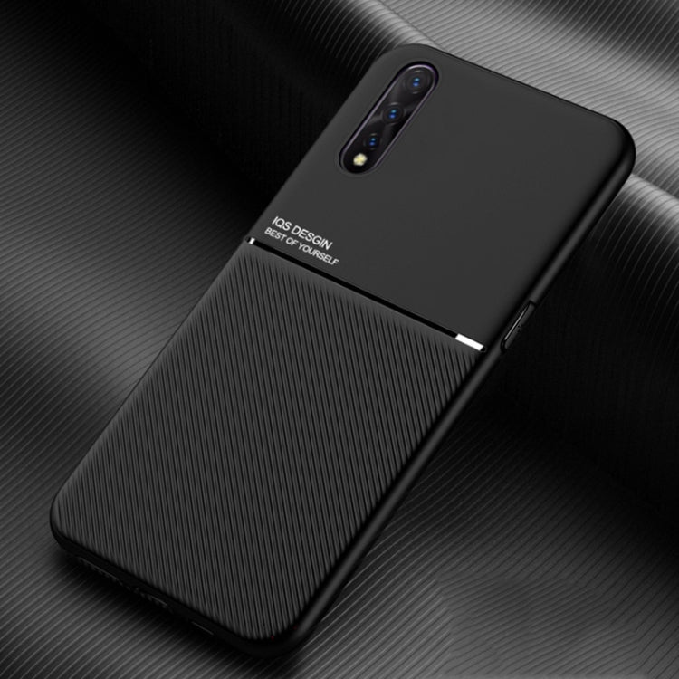 For vivo Z5 Classic Tilt Strip Grain Magnetic Shockproof PC + TPU Case