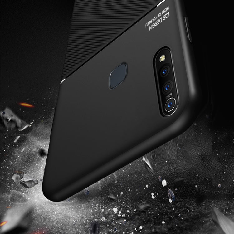 For vivo Z5 Classic Tilt Strip Grain Magnetic Shockproof PC + TPU Case