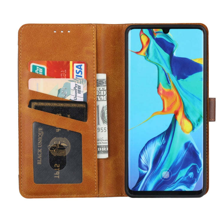 For Huawei P30 Pro Calf Texture Double Fold Clasp Horizontal Flip Leather Case with Photo Frame & Holder & Card Slots & Wallet