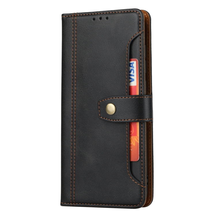 For Xiaomi Redmi Note 9 Calf Texture Double Fold Clasp Horizontal Flip Leather Case with Photo Frame & Holder & Card Slots & Wallet