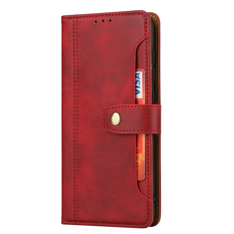 For Xiaomi Redmi Note 9 Calf Texture Double Fold Clasp Horizontal Flip Leather Case with Photo Frame & Holder & Card Slots & Wallet