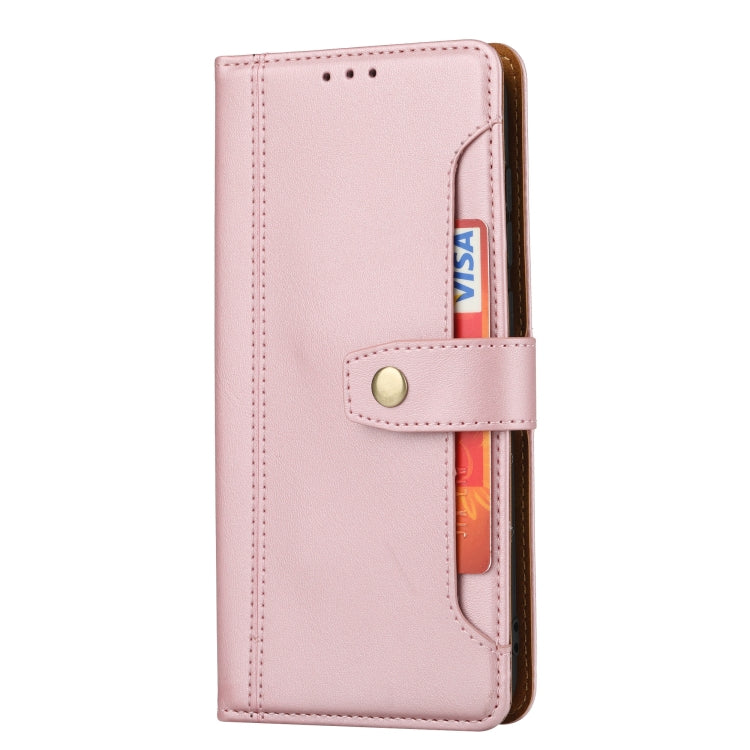 For Xiaomi Redmi Note 9 Calf Texture Double Fold Clasp Horizontal Flip Leather Case with Photo Frame & Holder & Card Slots & Wallet