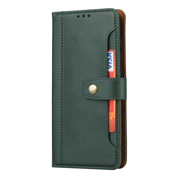 For Xiaomi Redmi Note 9 Calf Texture Double Fold Clasp Horizontal Flip Leather Case with Photo Frame & Holder & Card Slots & Wallet