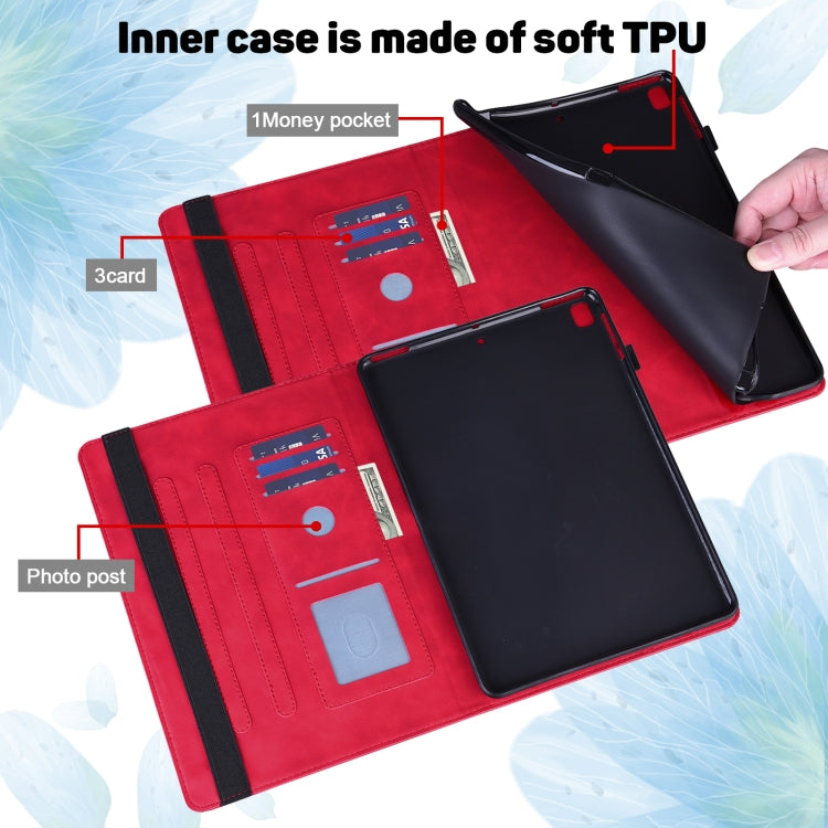 For Lenovo E10 Peacock Embossed Pattern TPU + PU Horizontal Flip Leather Case with Holder & Card Slots & Wallet & Sleep / Wake-up Function