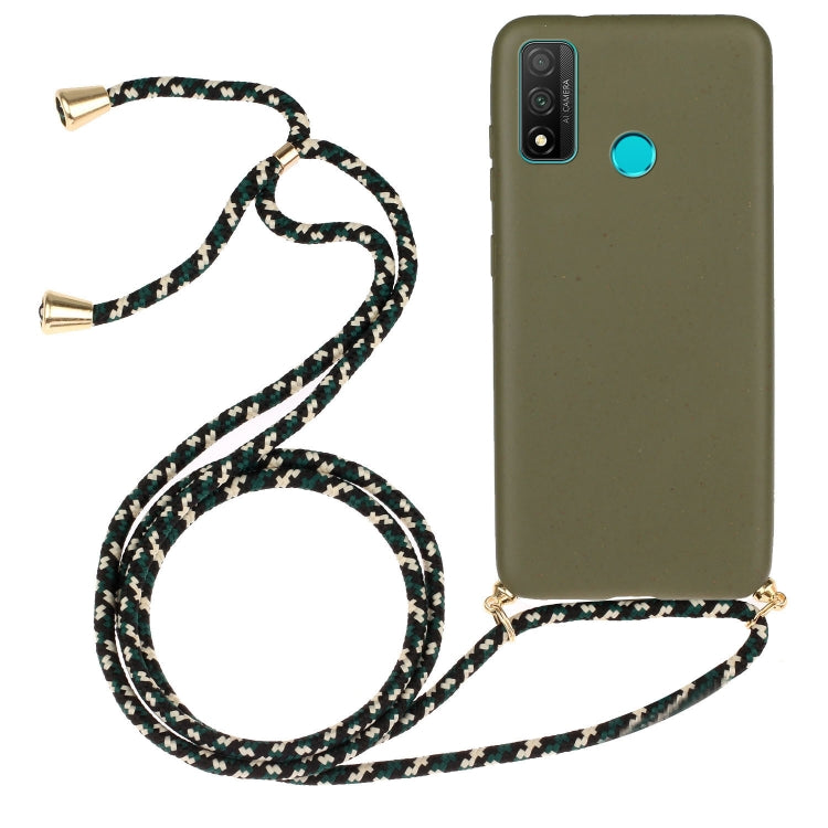 For Huawei P smart 2020 Wheat Straw Material + TPU Protective Case with Lanyard