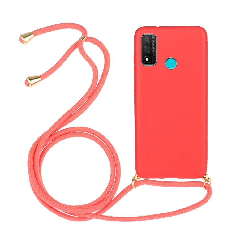 For Huawei P smart 2020 Wheat Straw Material + TPU Protective Case with Lanyard