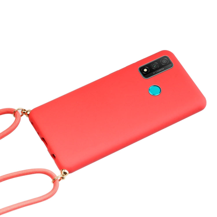 For Huawei P smart 2020 Wheat Straw Material + TPU Protective Case with Lanyard