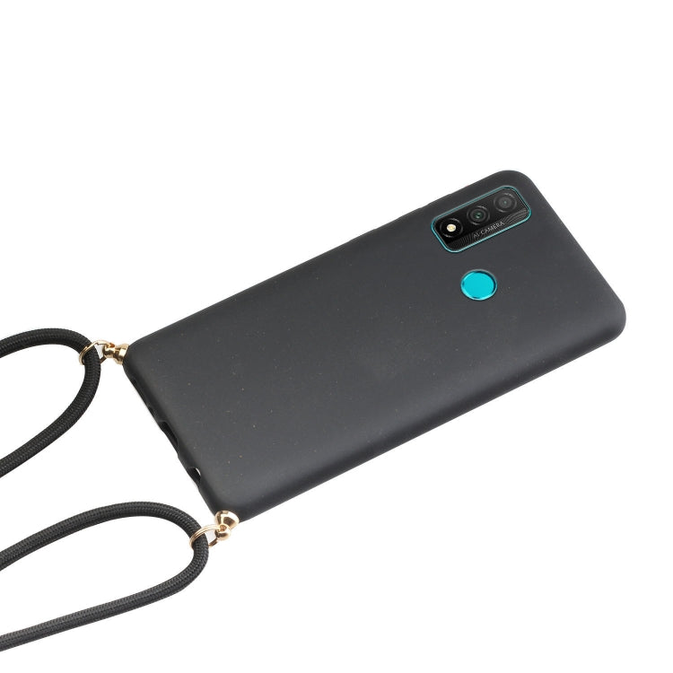 For Huawei P smart 2020 Wheat Straw Material + TPU Protective Case with Lanyard