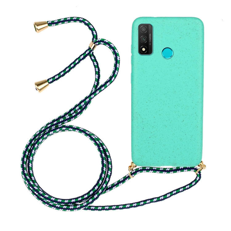 For Huawei P smart 2020 Wheat Straw Material + TPU Protective Case with Lanyard