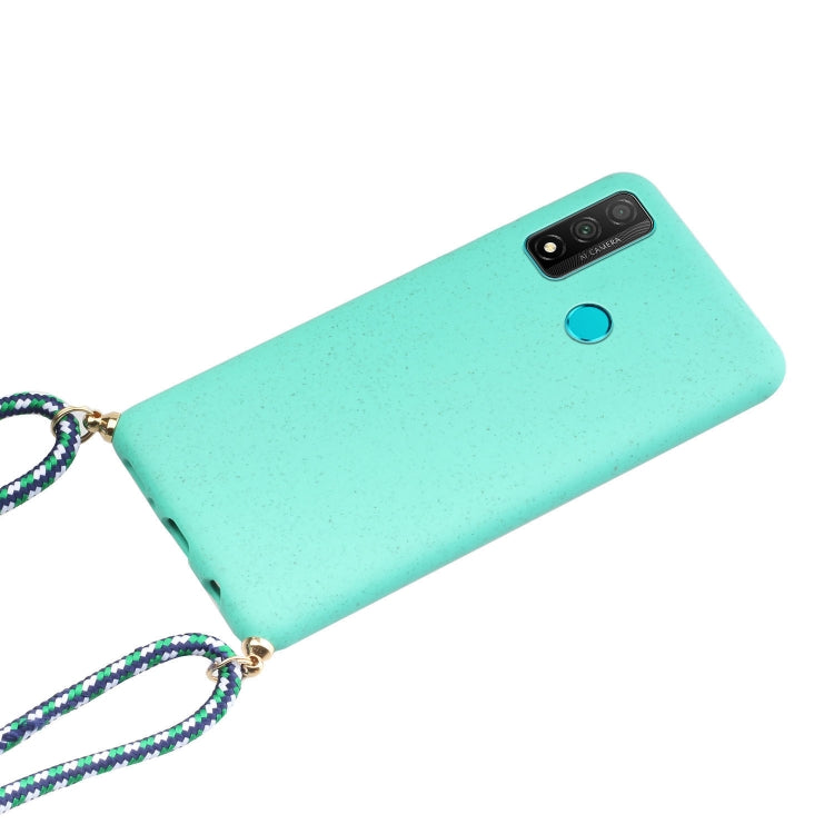 For Huawei P smart 2020 Wheat Straw Material + TPU Protective Case with Lanyard