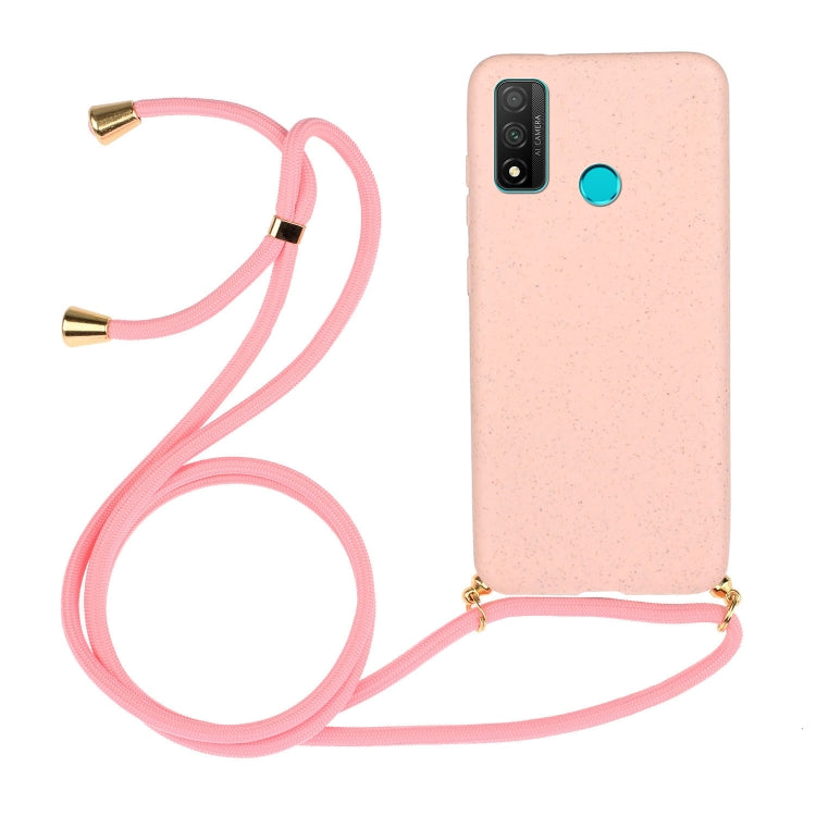 For Huawei P smart 2020 Wheat Straw Material + TPU Protective Case with Lanyard